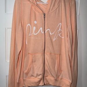 Victoria’s Secret PINK Peach Hooded Zip-Up